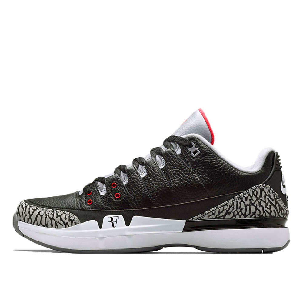Air Jordan 3 RF Roger Federer Black Cement (2017) sneaker – authenticated on KLEKT