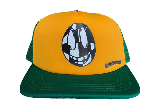 Chrome Hearts Matty Boy Sex Records Smiley Trucker Hat Green/Yellow