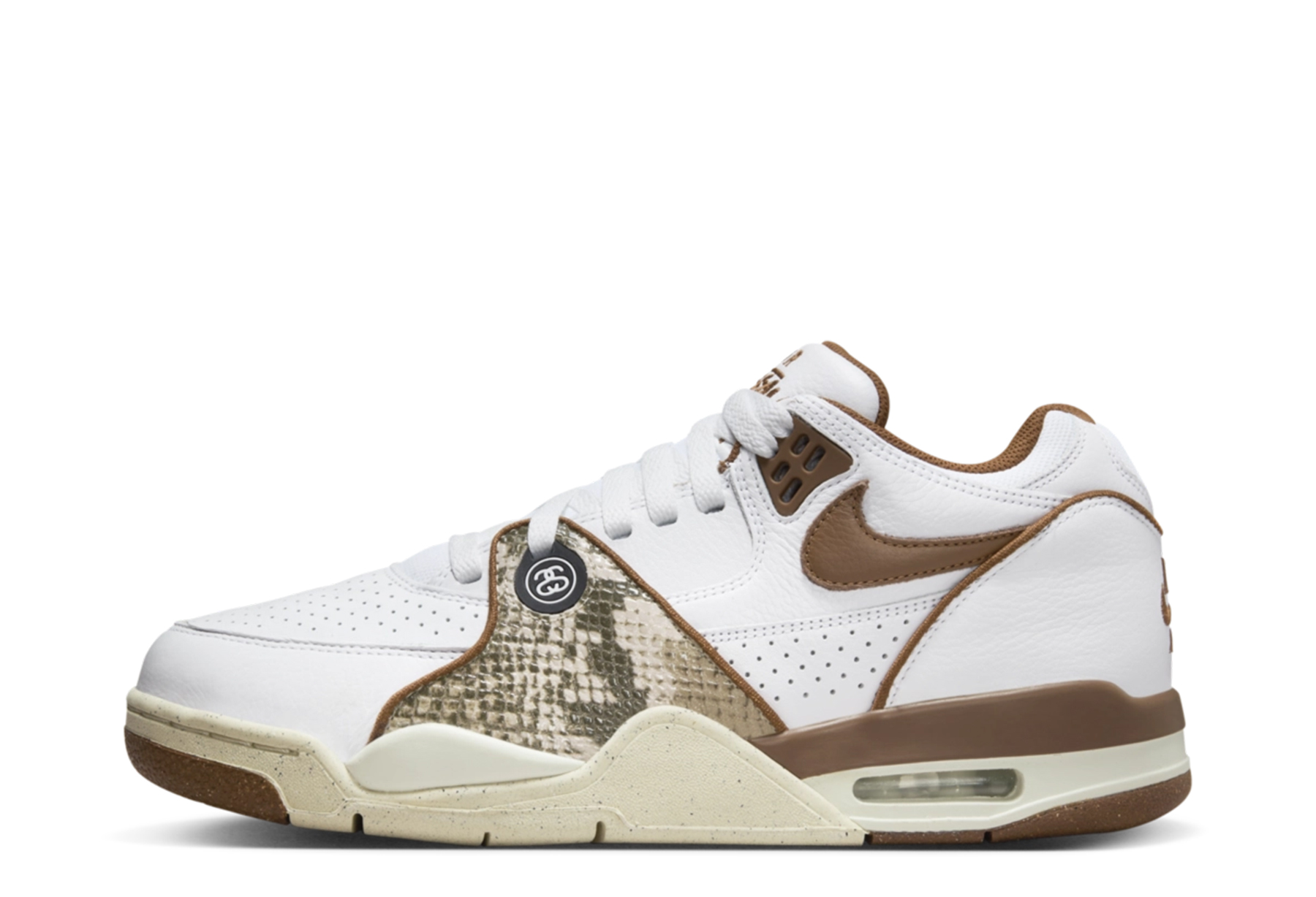 Nike x Stüssy Air Flight 89 'Pecan' (2023) White/Pecan/Sail sneaker – authenticated on KLEKT