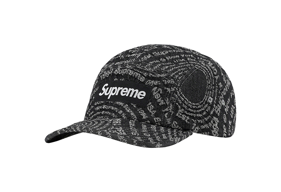 Supreme Circles Jacquard Denim Camp Cap Black (FW21) BLACK sneaker – authenticated on KLEKT