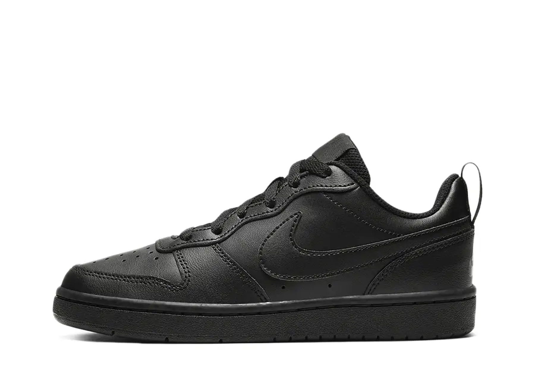 Nike Court Borough Low 2 GS Triple Black (2023) BLACK sneaker – authenticated on KLEKT