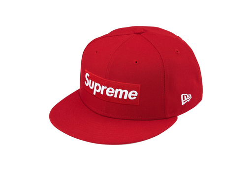 Supreme x New Era Championship Box Logo 'Red' (SS25) – authenticated on KLEKT