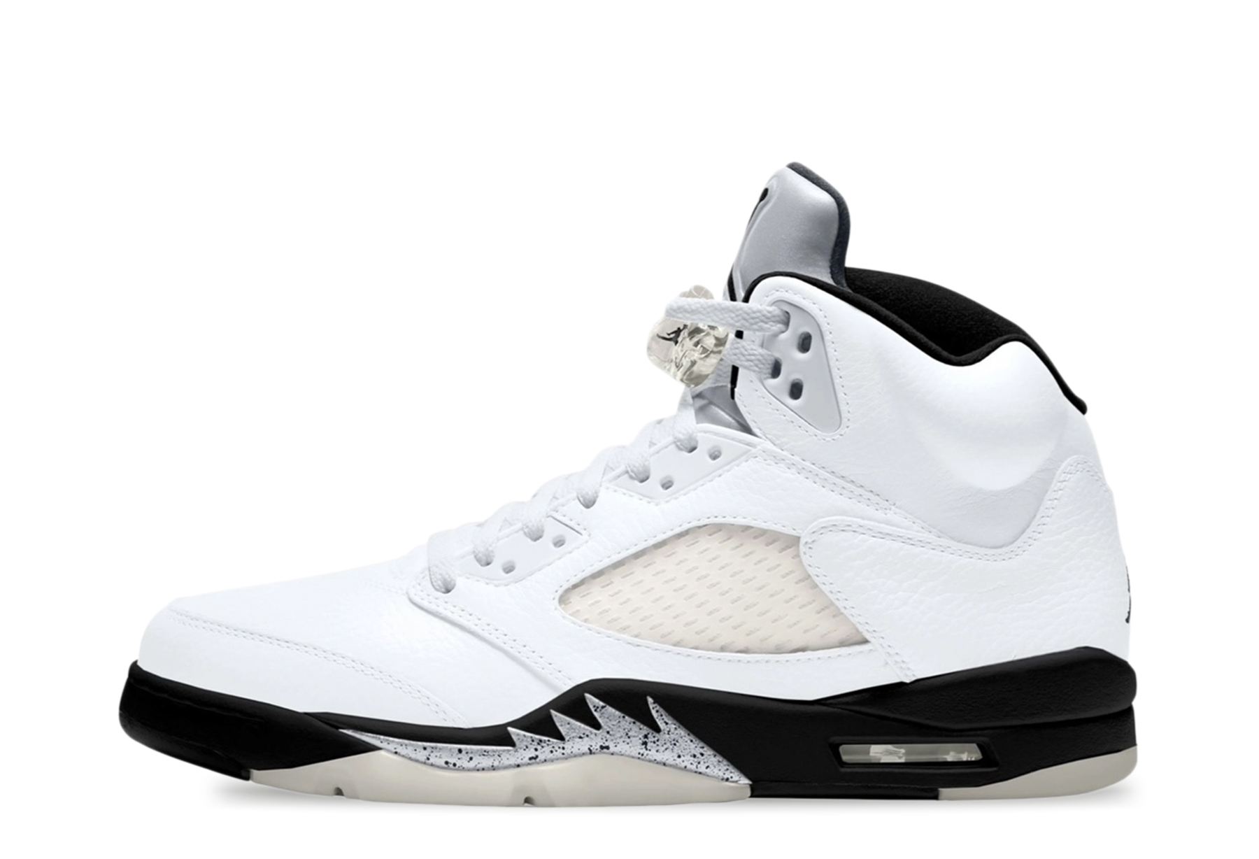 Air Jordan 5 'Reverse Metallic' (2024) White/Black/Sail/Metallic Silver sneaker – authenticated on KLEKT