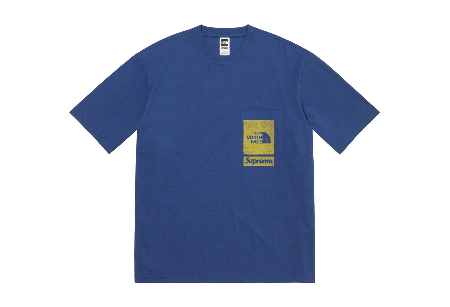 Supreme x The North Face Printed Pocket Tee Navy (SS23) | Supreme