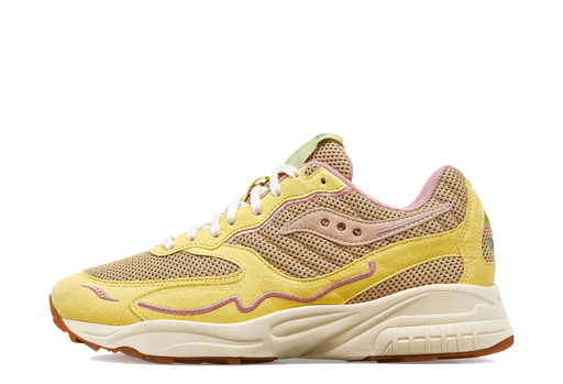 Saucony 3D Grid Hurricane 'Light Yellow' - Mushroom Pack (2023)