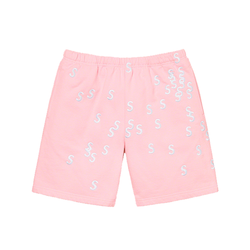 Supreme Embroidered S Sweatshort Light Pink (SS21)