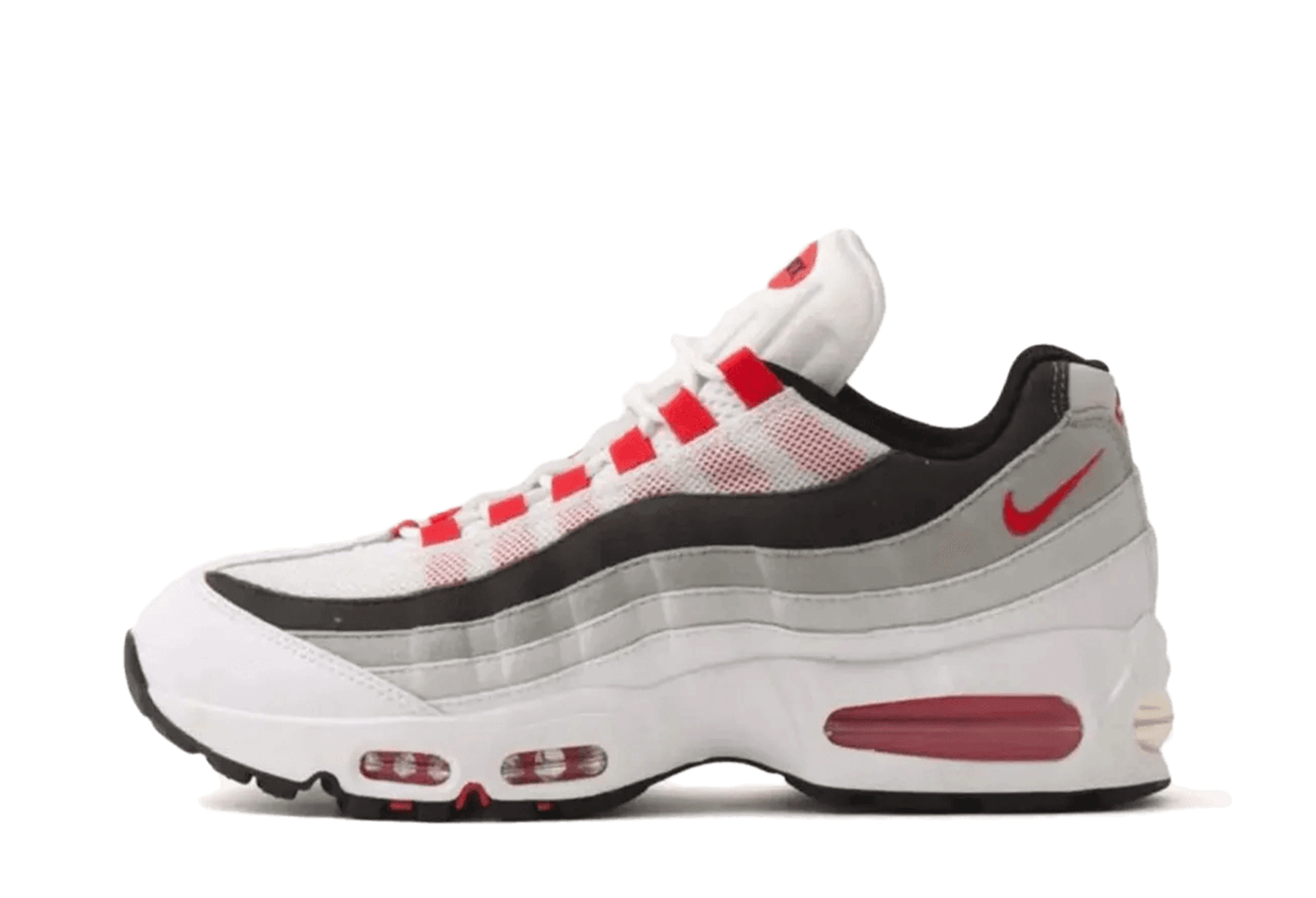 Nike Air Max 95 OG 'Comet Red' (2026) White/Comet Red/Neutral Grey/Medium Grey/Black sneaker – authenticated on KLEKT