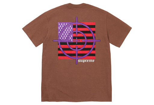 Supreme Target Tee 'Brown' (FW25) – authenticated on KLEKT