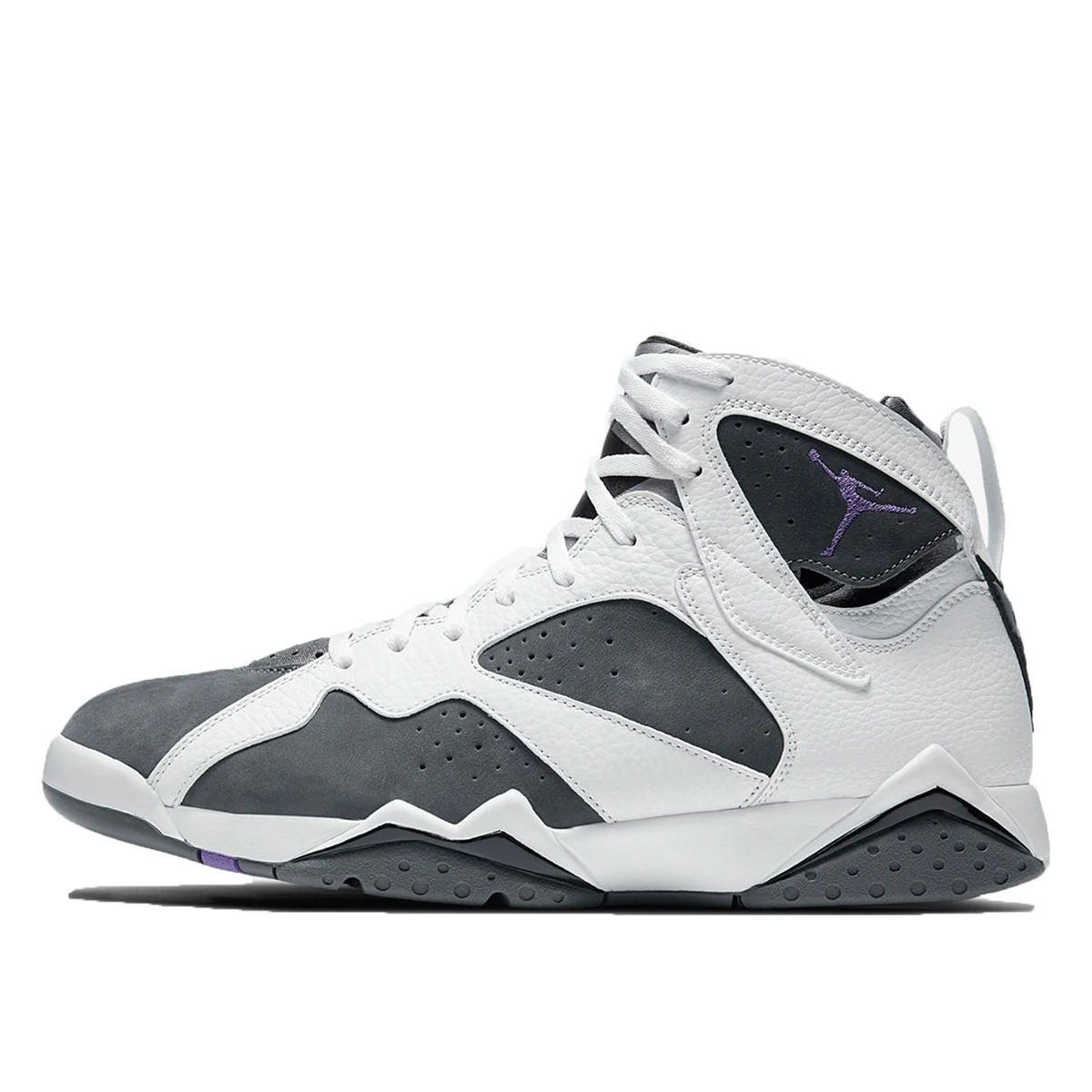 Air Jordan 7 Retro 'Flint' (2021) WHITE/FLINT GREY/BLACK/VARSITY PURPLE sneaker – authenticated on KLEKT