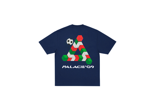 Palace 09 Tri-Ferg T-Shirt 'Navy' (FW25) – authenticated on KLEKT