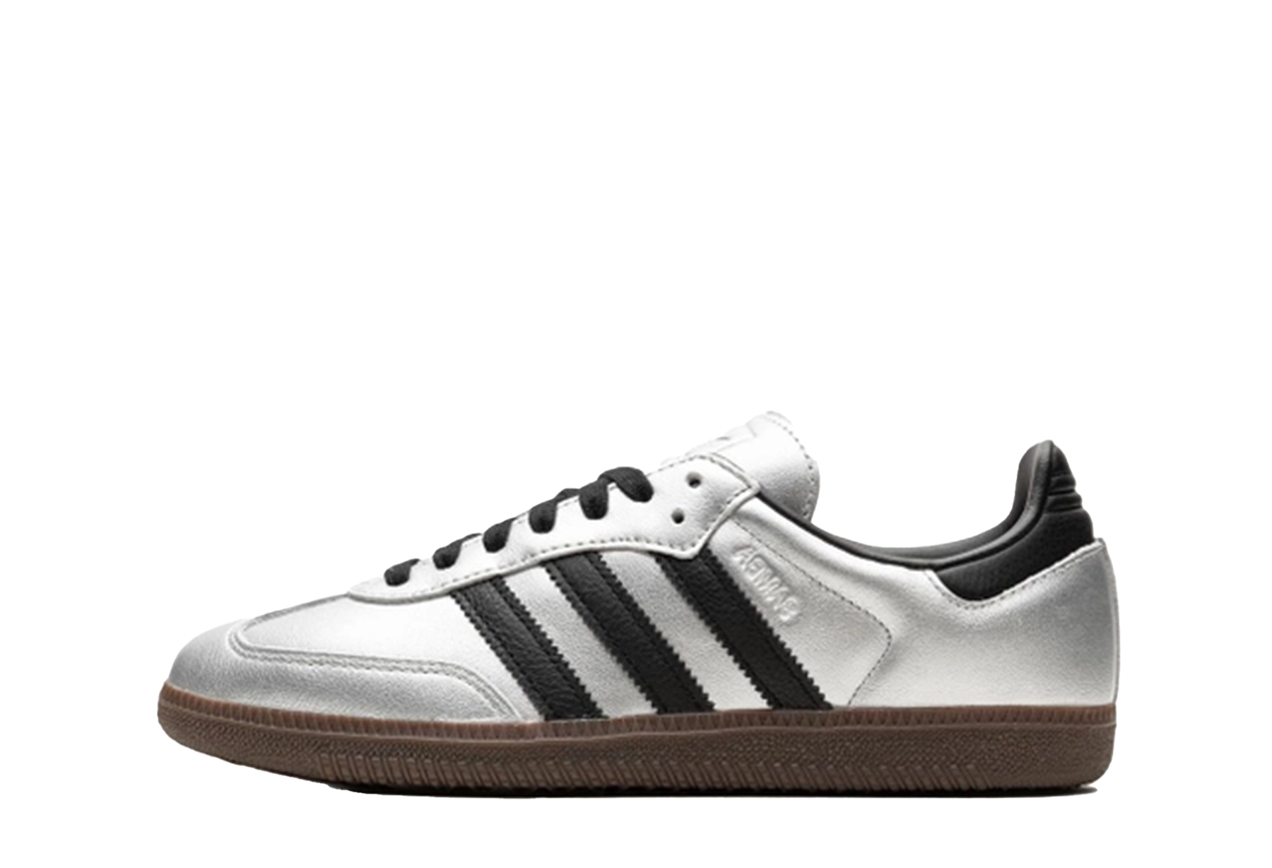 Adidas Samba WMNS 'Silver Metallic Black Gum' (2024) SILVER sneaker – authenticated on KLEKT