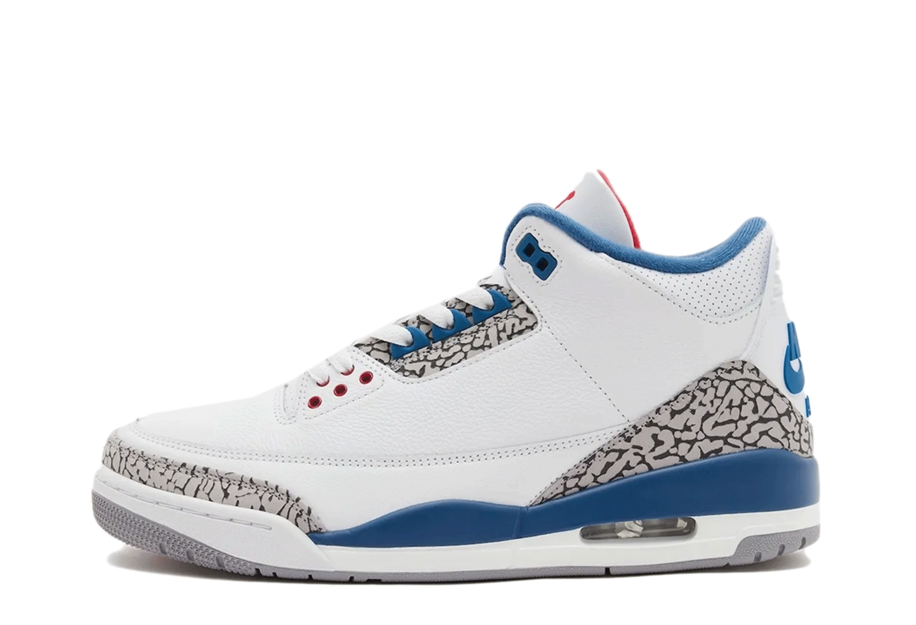 Air Jordan 3 OG 'True Blue' (2026) White/True Blue/Fire Red sneaker – authenticated on KLEKT