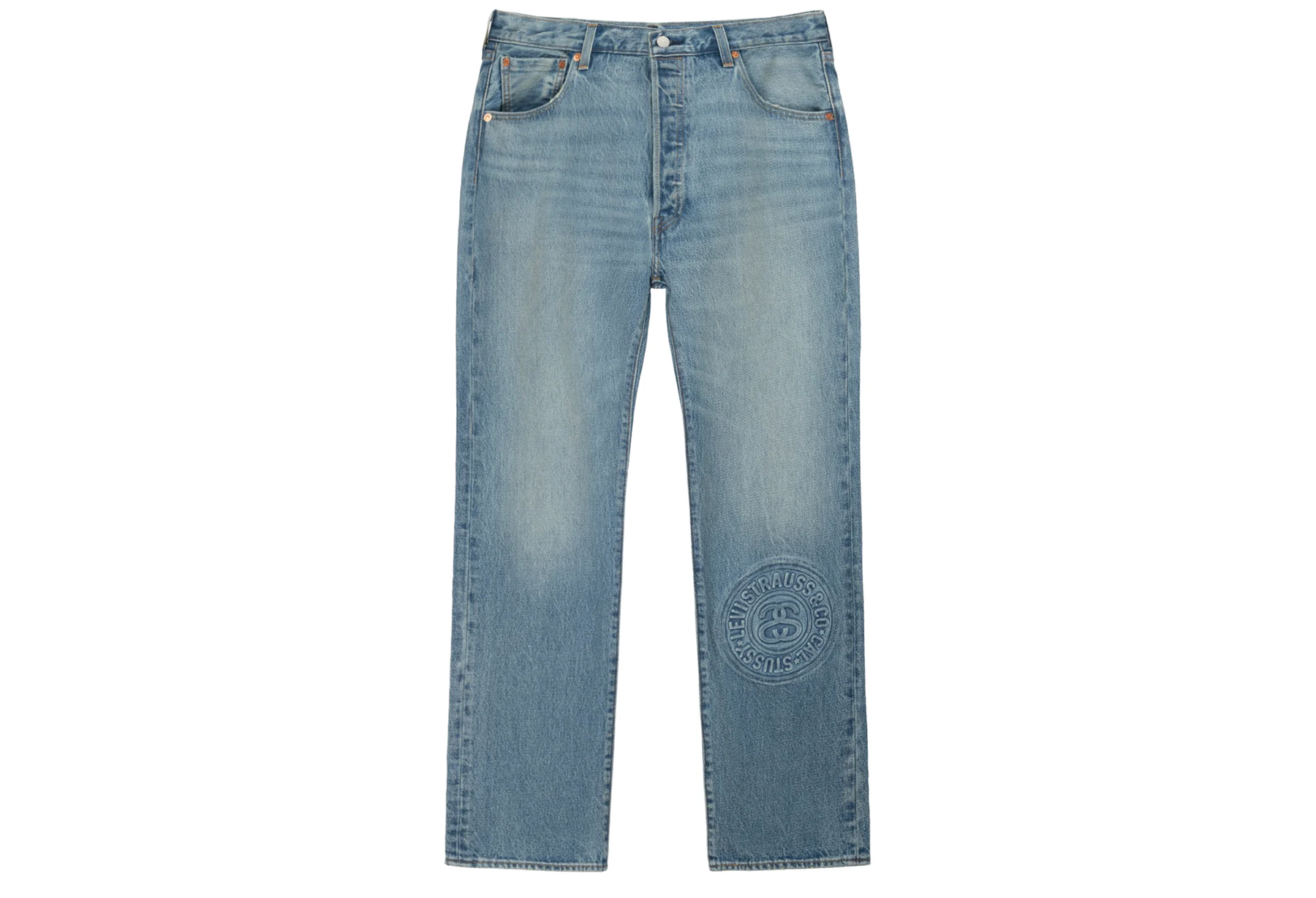 Stussy x Levi's Embossed 501 Jean (SS23) DENIM sneaker – authenticated on KLEKT