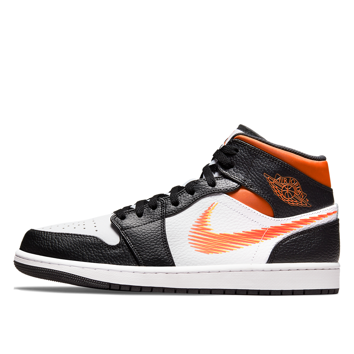 Air Jordan 1 Mid Zig-Zag 'Team Orange' (2021) WHITE/TEAM ORANGE/Black/TOTAL ORANGE sneaker – authenticated on KLEKT
