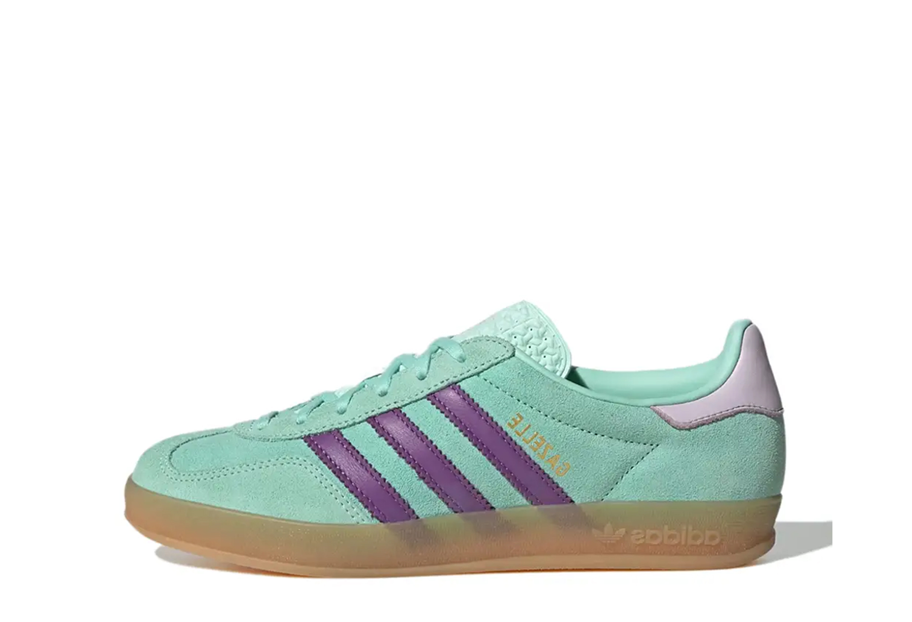 Adidas Gazelle Indoor 'Clear Mint Purple' (2025) GREEN/PURPLE sneaker – authenticated on KLEKT