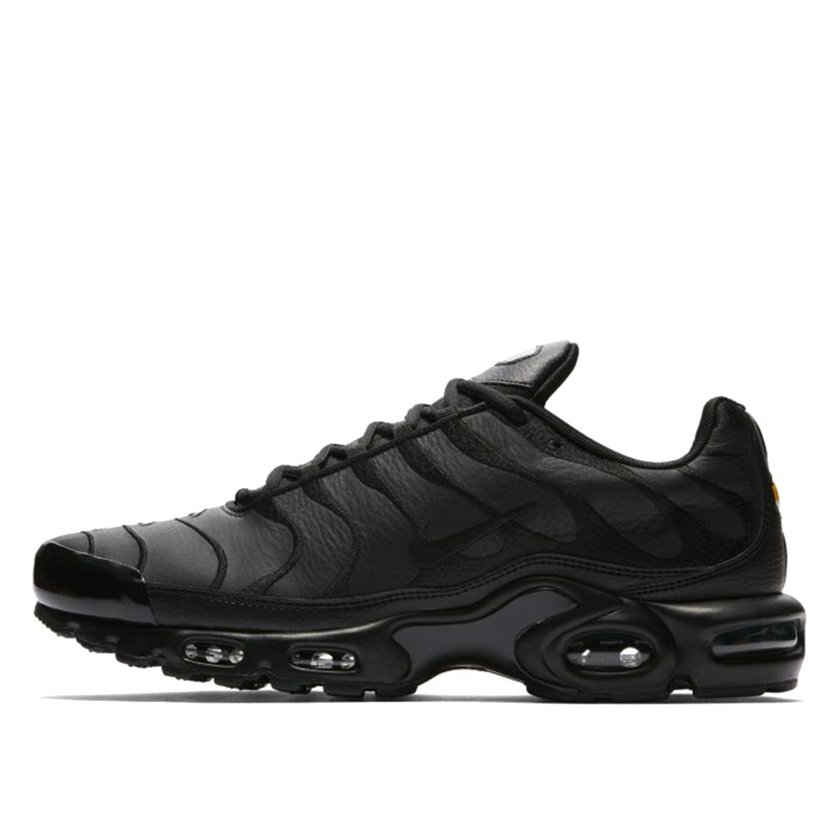 Nike TN Air Max Plus Triple Black Leather (2018) sneaker – authenticated on KLEKT