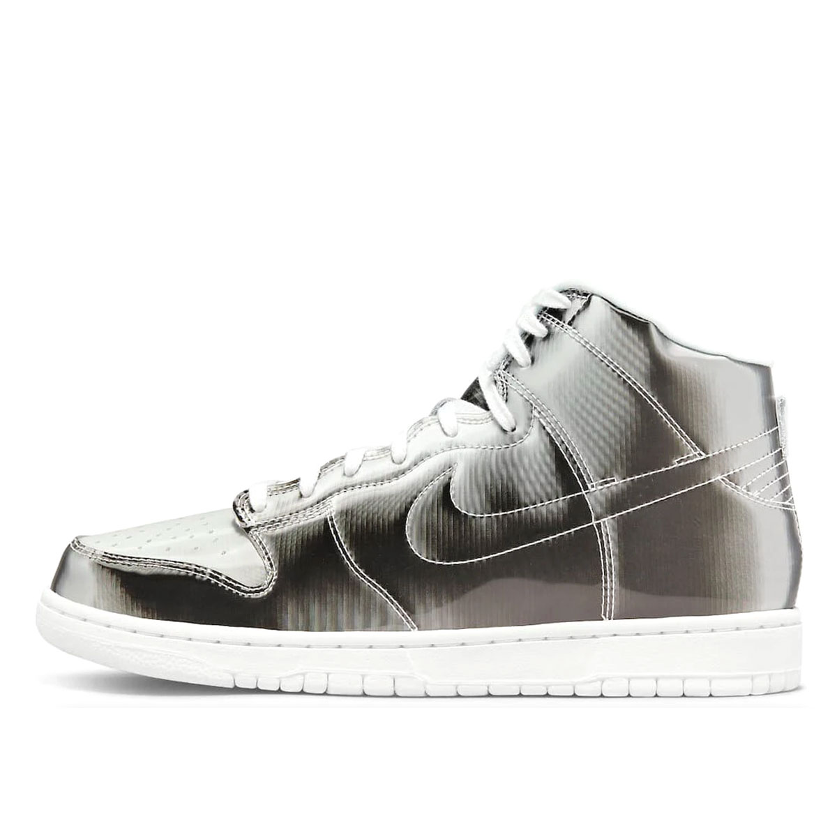 Nike x CLOT Dunk High Flux (2022) METALLIC SILVER/WHITE sneaker – authenticated on KLEKT