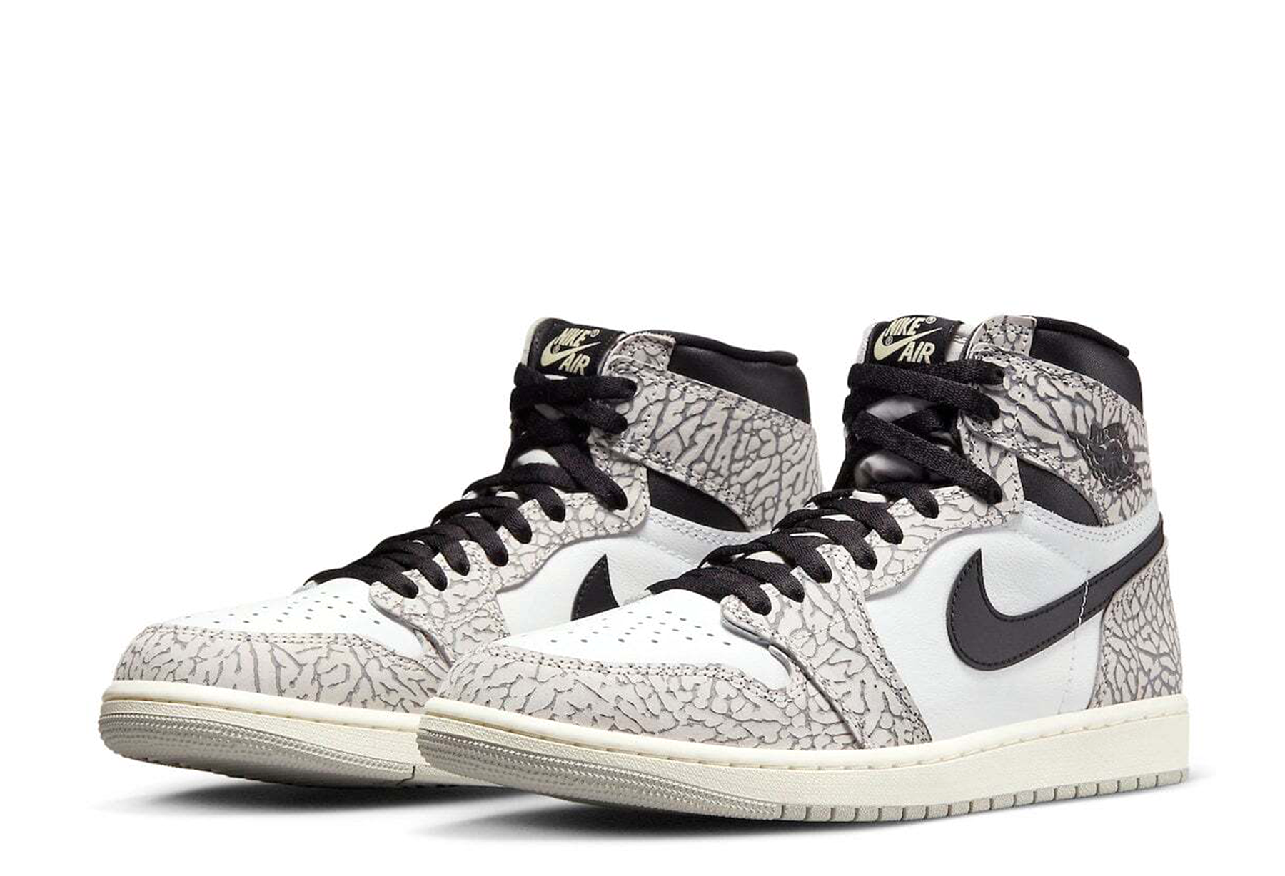 Air Jordan 1 High OG 'White Cement' (2023) BLACK/WHITE sneaker – authenticated on KLEKT