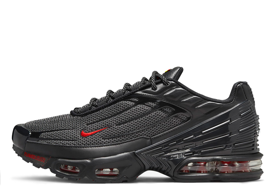 Nike TN Air Max Plus 3 Black Red Silver (2022) Black/Red/Silver sneaker – authenticated on KLEKT