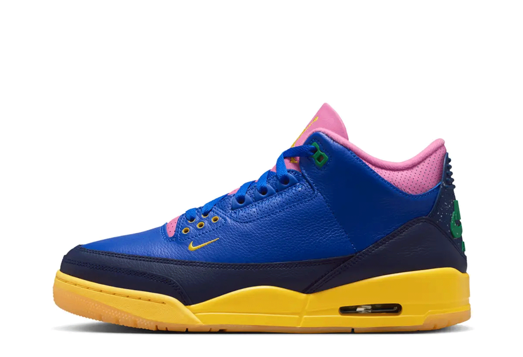 Air Jordan 3 Retro 'Brazil' (2026) Racer Blue/Lucky Green/Blue Void/Varsity Maize sneaker – authenticated on KLEKT