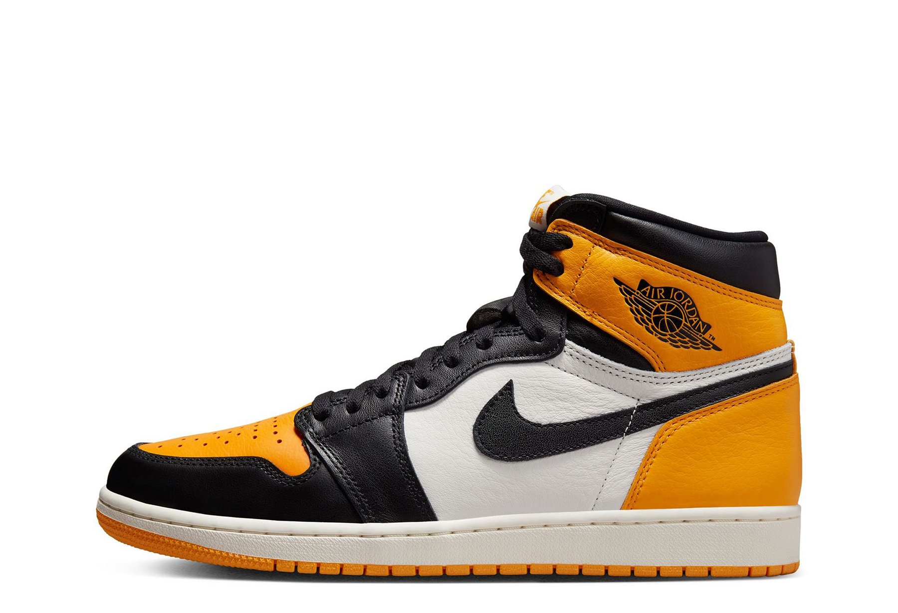 Air Jordan 1 High 'Yellow Toe' (2022) Black/Taxi/White sneaker – authenticated on KLEKT