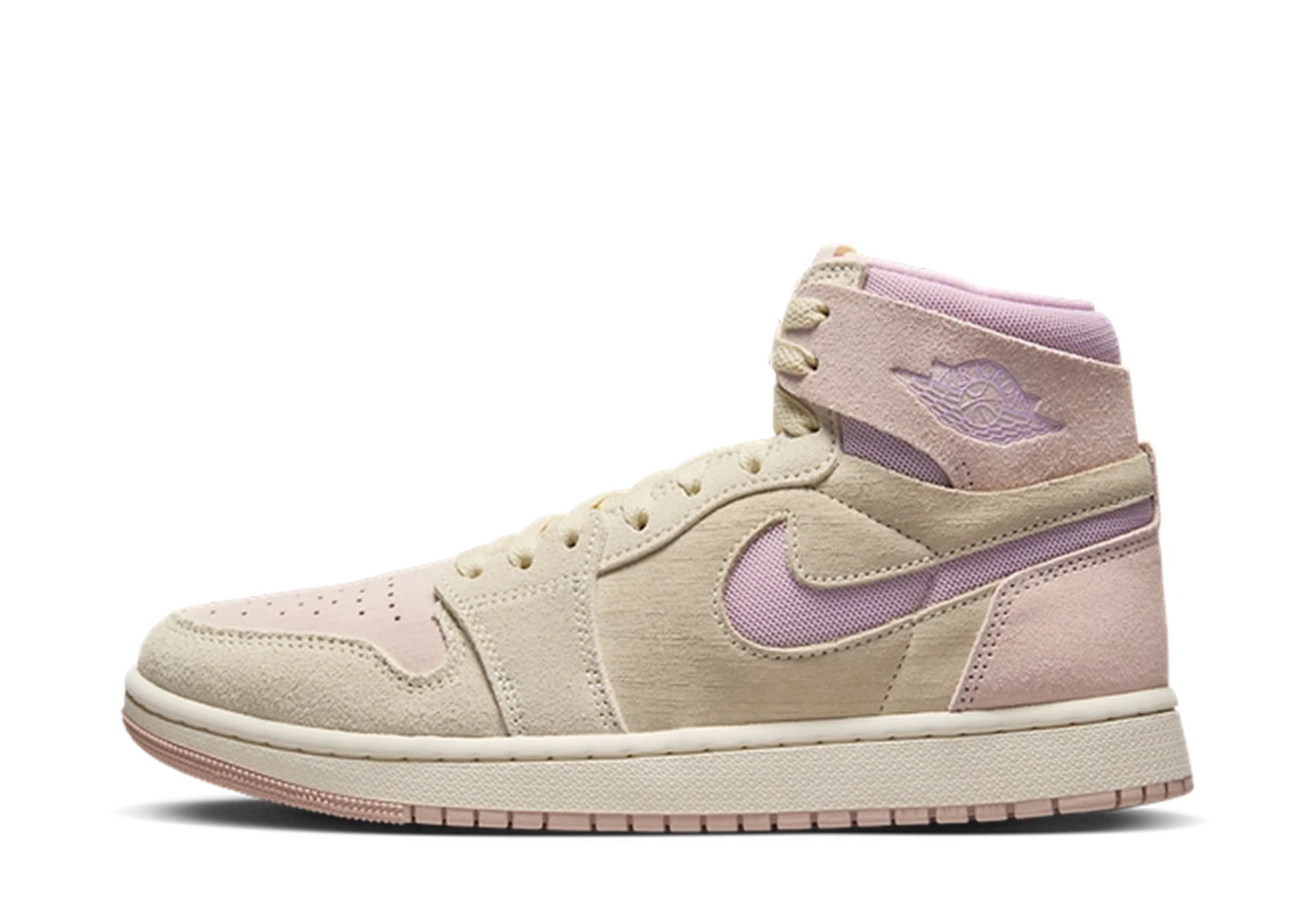 Air Jordan 1 Zoom CMFT 2 WMNS 'Linen' (2024) Muslin/Particle Beige/Sail/Plum Chalk sneaker – authenticated on KLEKT