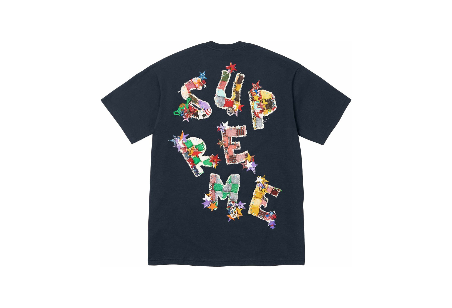 Supreme Patchwork Tee Navy (SS24) NAVY sneaker – authenticated on KLEKT