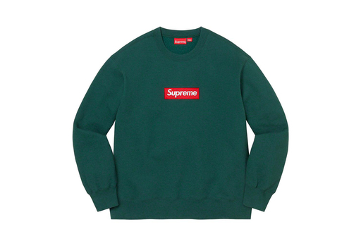 Supreme Box Logo Crewneck Green (2022)