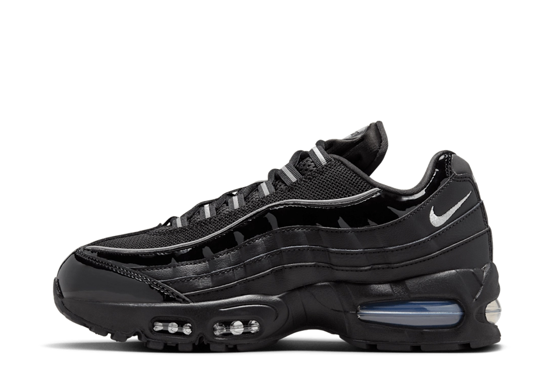 Nike Air Max 95 Big Bubble WMNS 'Patent Black' (2025) Black/Reflect Silver/White/Metallic Silver sneaker – authenticated on KLEKT