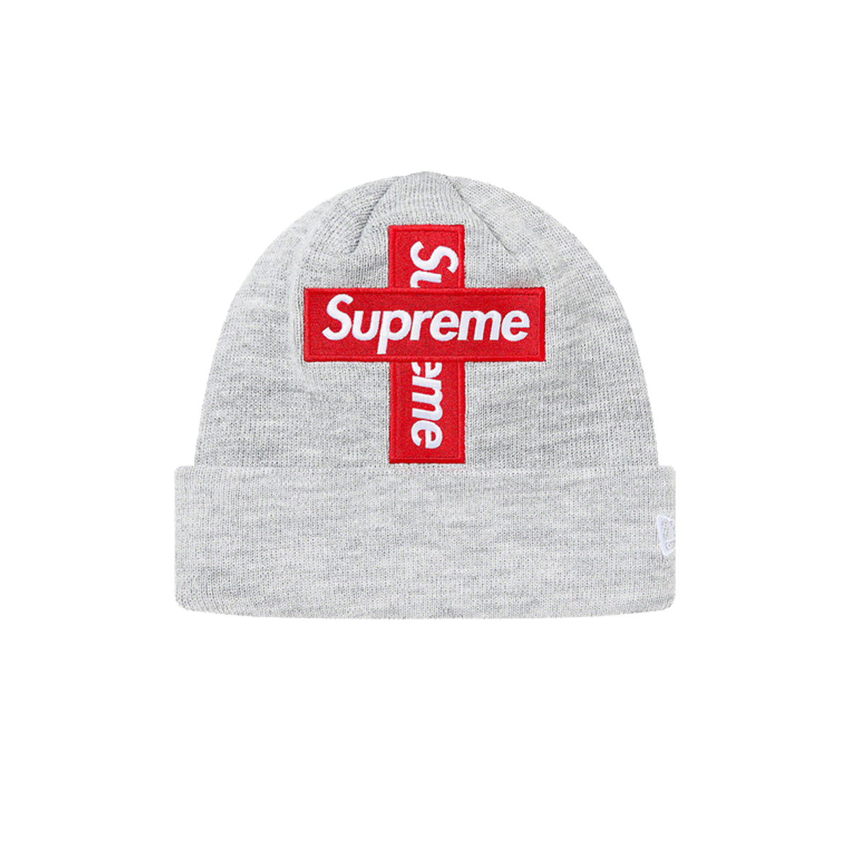 Supreme New Era Cross Box Logo Beanie Heather Grey (FW20) sneaker – authenticated on KLEKT