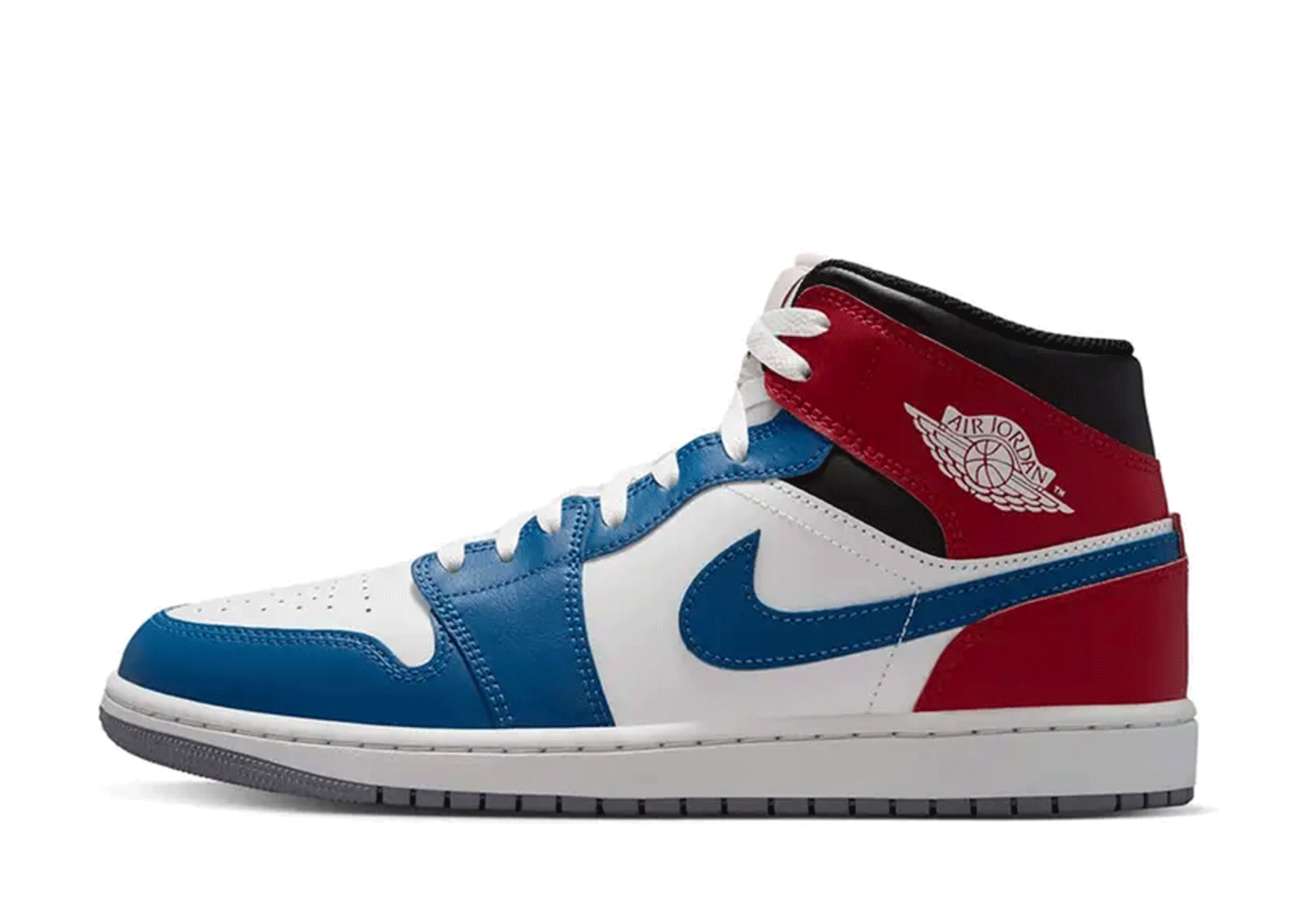 Air Jordan 1 Mid 'True Blue Red' (2026) MULTI sneaker – authenticated on KLEKT