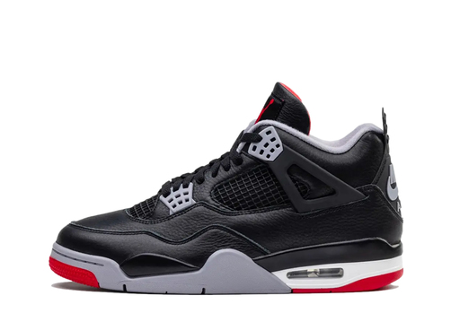 Air Jordan 4 OG 'Reimagined Bred' from 2024 in premium tumbled black leather