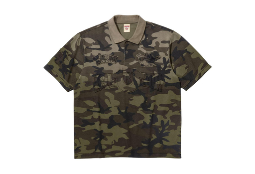 Supreme x True Religion Appliqué Polo 'Olive Camo' (FW25) – authenticated on KLEKT