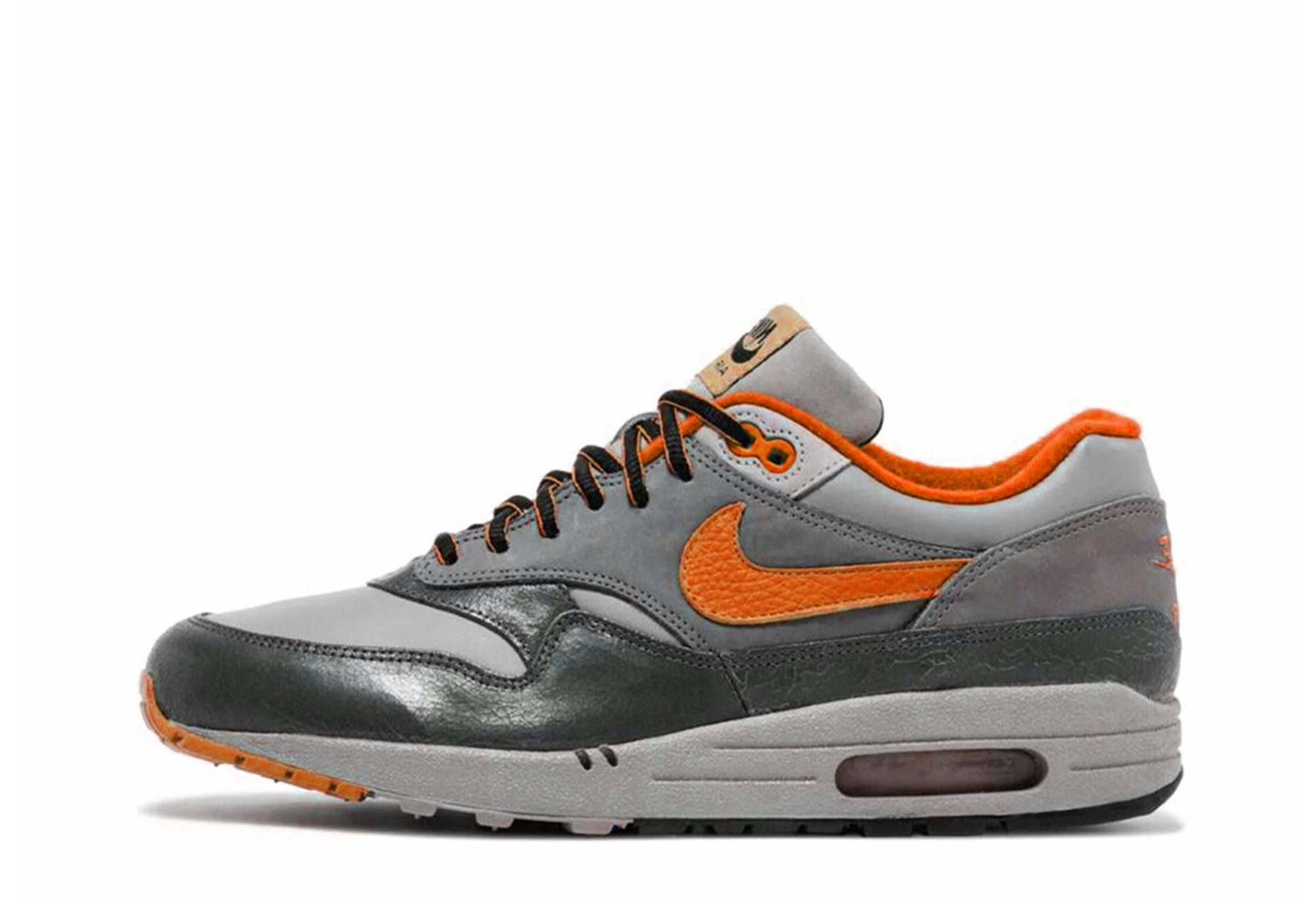 Nike x HUF Air Max 1 SP 'Brilliant Orange' (2024) Anthracite/Brilliant Orange/Medium Grey/Gunsmoke sneaker – authenticated on KLEKT