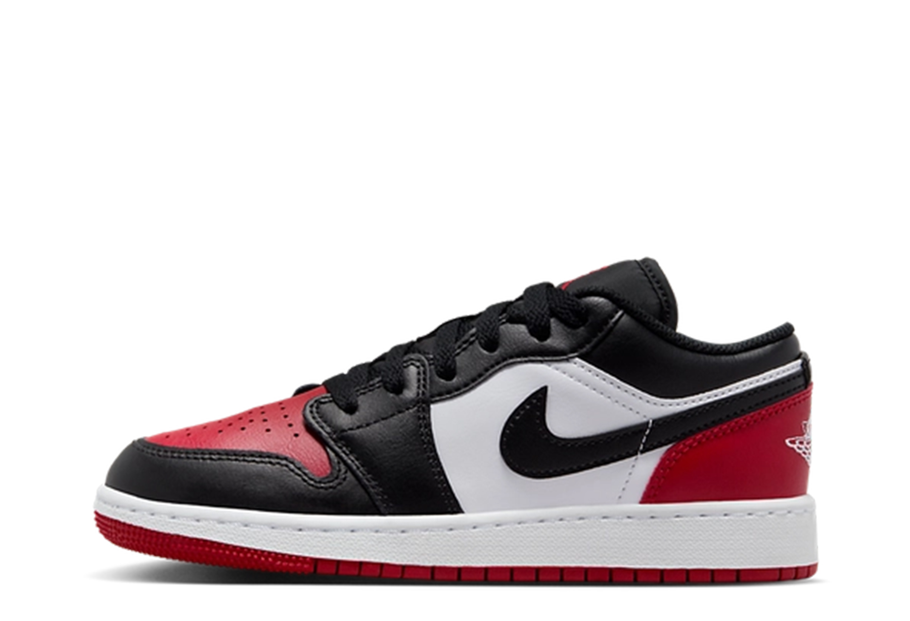 Air Jordan 1 Low GS 'White Varsity Red Black' (2023) White/Varsity Red/White/Zwart sneaker – authenticated on KLEKT