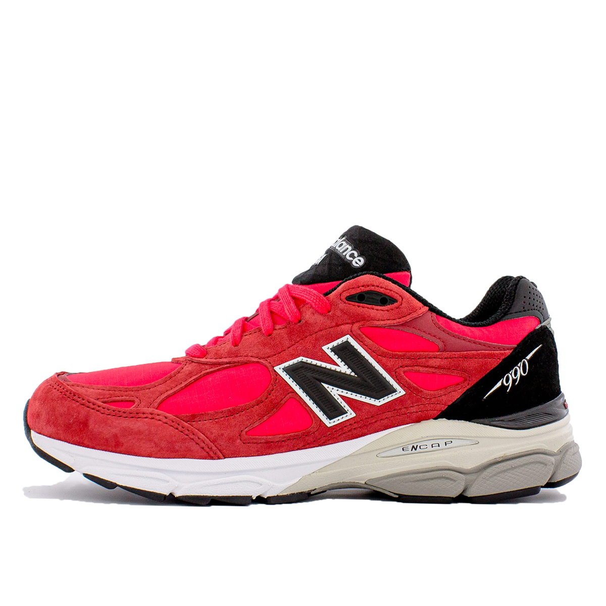 New Balance 990v3 Made In The USA Red (2021) RED/BLACK/WHITE sneaker – authenticated on KLEKT