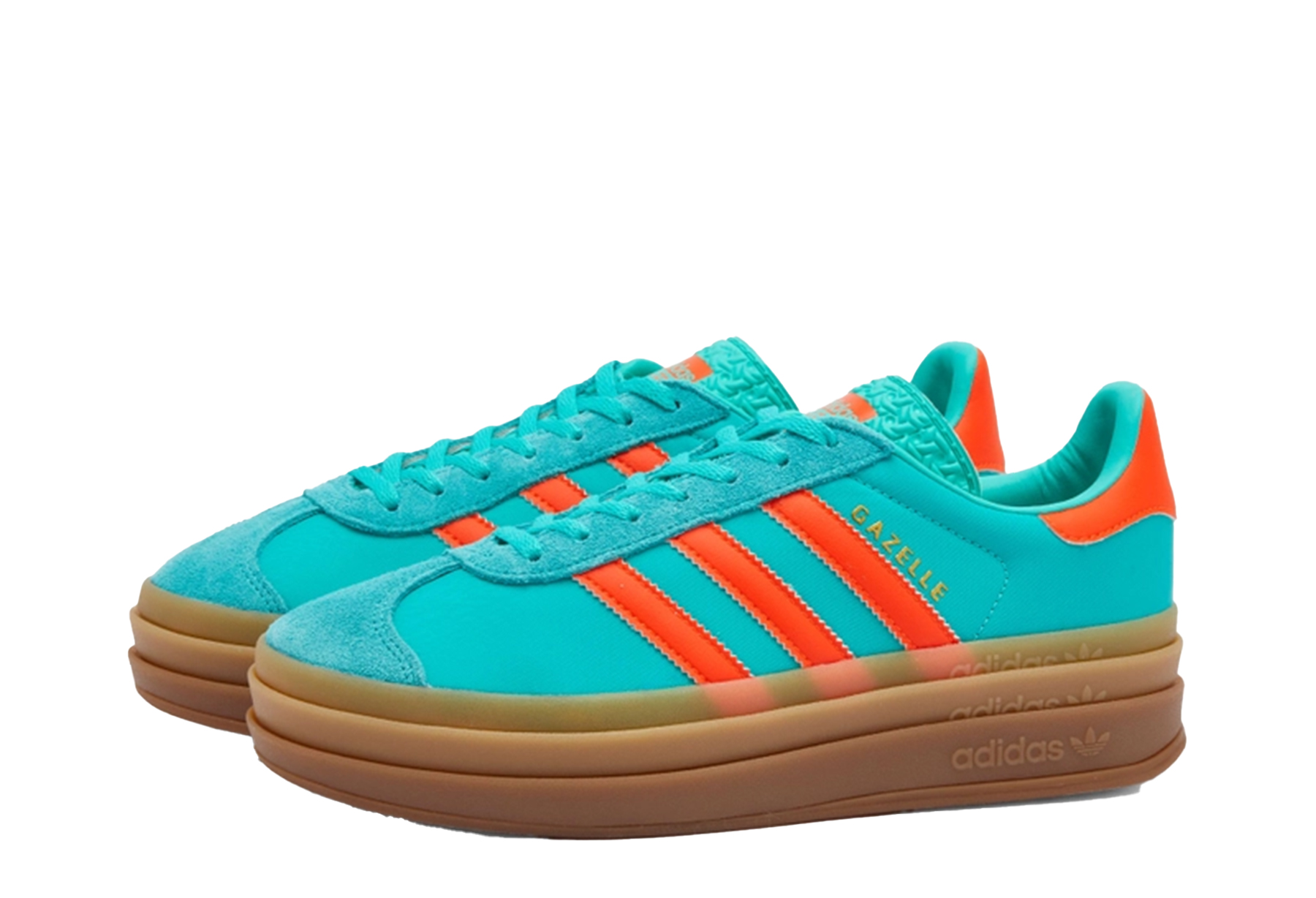 Adidas WMNS 'Gazelle Bold Mint Rush Orange' (2024) MINT/ORANGE sneaker – authenticated on KLEKT