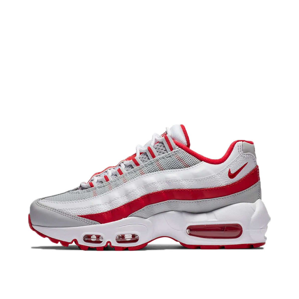 Nike Air Max 95 Recraft Grey Fog Hyper Red (GS) GREY FOG/WHITE HYPER RED sneaker – authenticated on KLEKT
