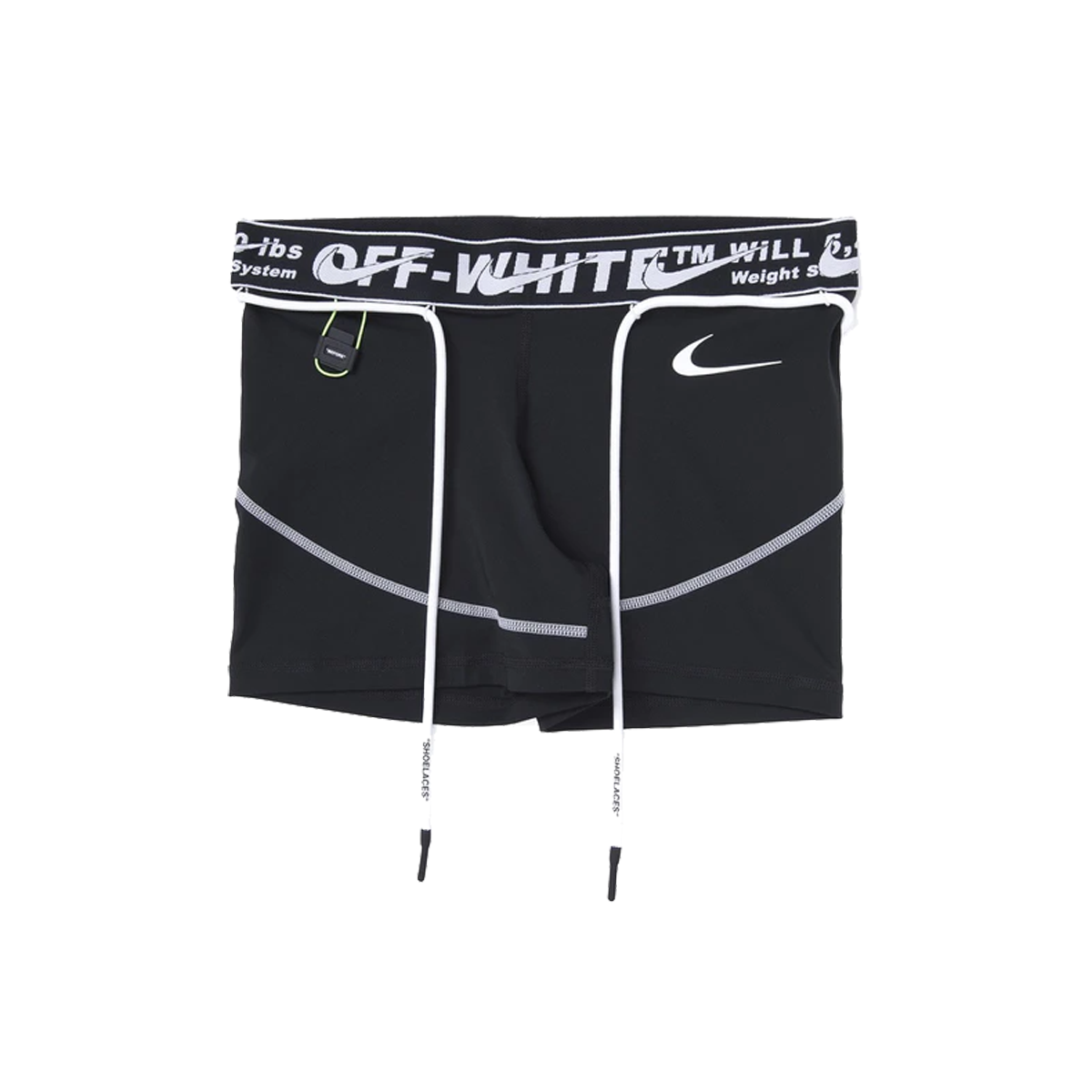Off White x Nike WMNS Training Shorts Black (2020) BLACK sneaker – authenticated on KLEKT