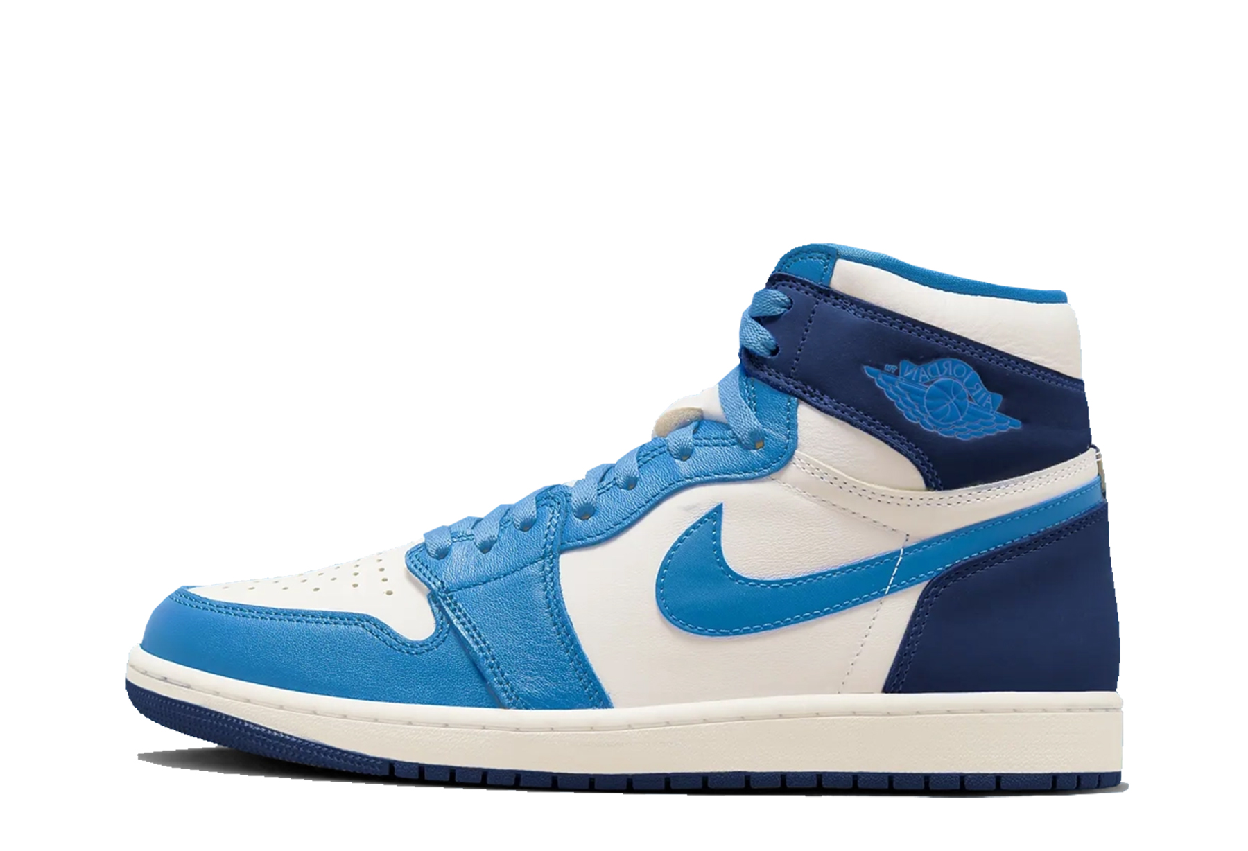 Air Jordan 1 High OG WMNS 'First In Flight' (2024) University Blue/Midnight Navy/Sail sneaker – authenticated on KLEKT