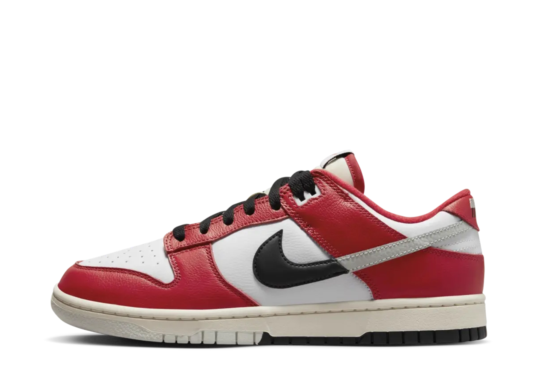 Nike Dunk Low 'Chicago Split' (2023) University Red/Black/Light Silver/White sneaker – authenticated on KLEKT