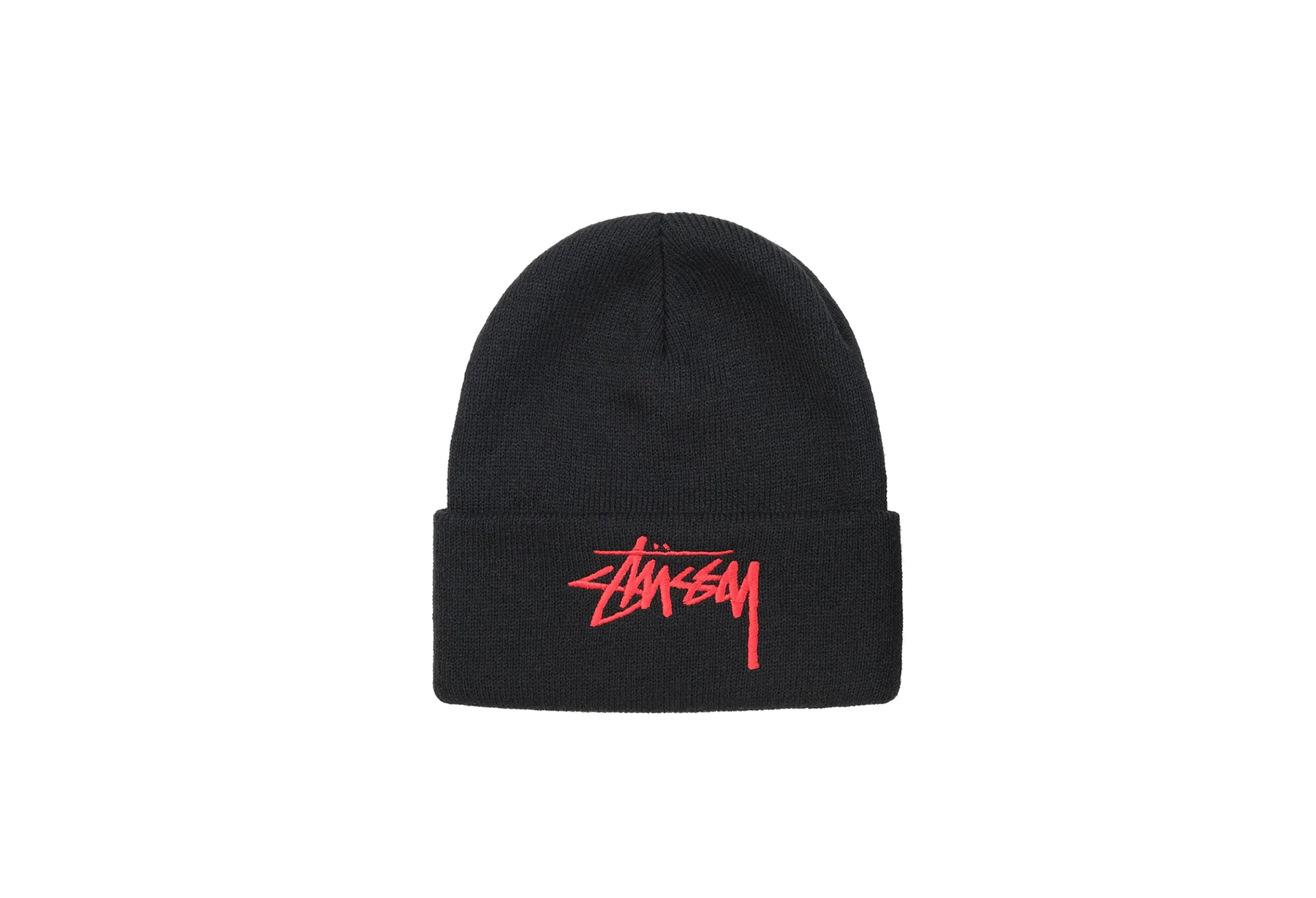 Stussy Big Stock Cuff Beanie Black (FW22) BLACK sneaker – authenticated on KLEKT