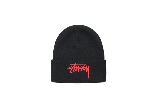 Stussy Big Stock Cuff Beanie Black (FW22)