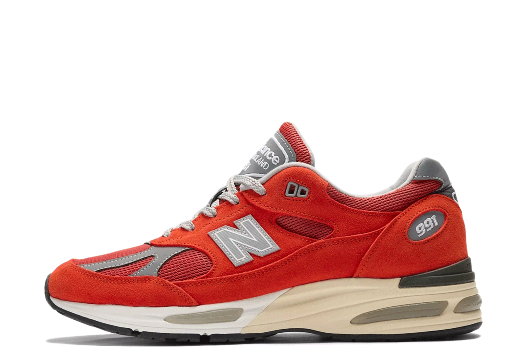 New Balance 991v2 Made in England 'Grenadine' (2026) Grenadine/Fire Whirl sneaker – authenticated on KLEKT
