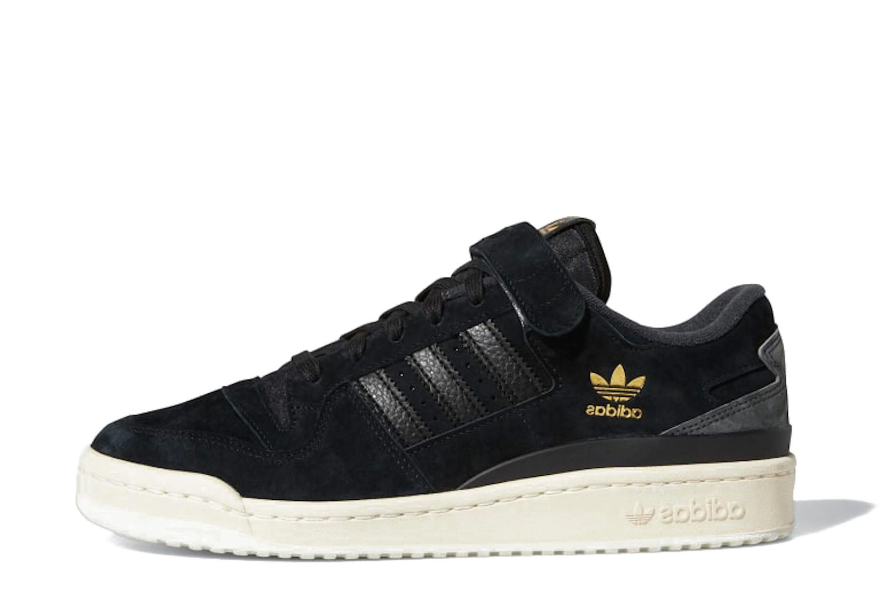 Adidas Forum 84 Low Core Black Gold (2021) CORE BLACK/CREAM WHITE/CARBON sneaker – authenticated on KLEKT
