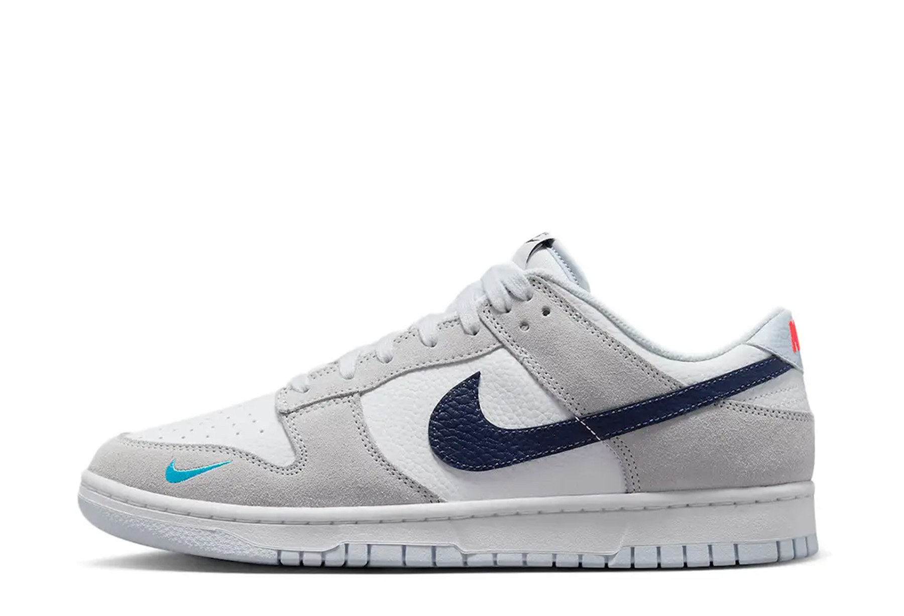 Nike Dunk Low Mini Swoosh Grey Navy (2023) GREY/NAVY sneaker – authenticated on KLEKT