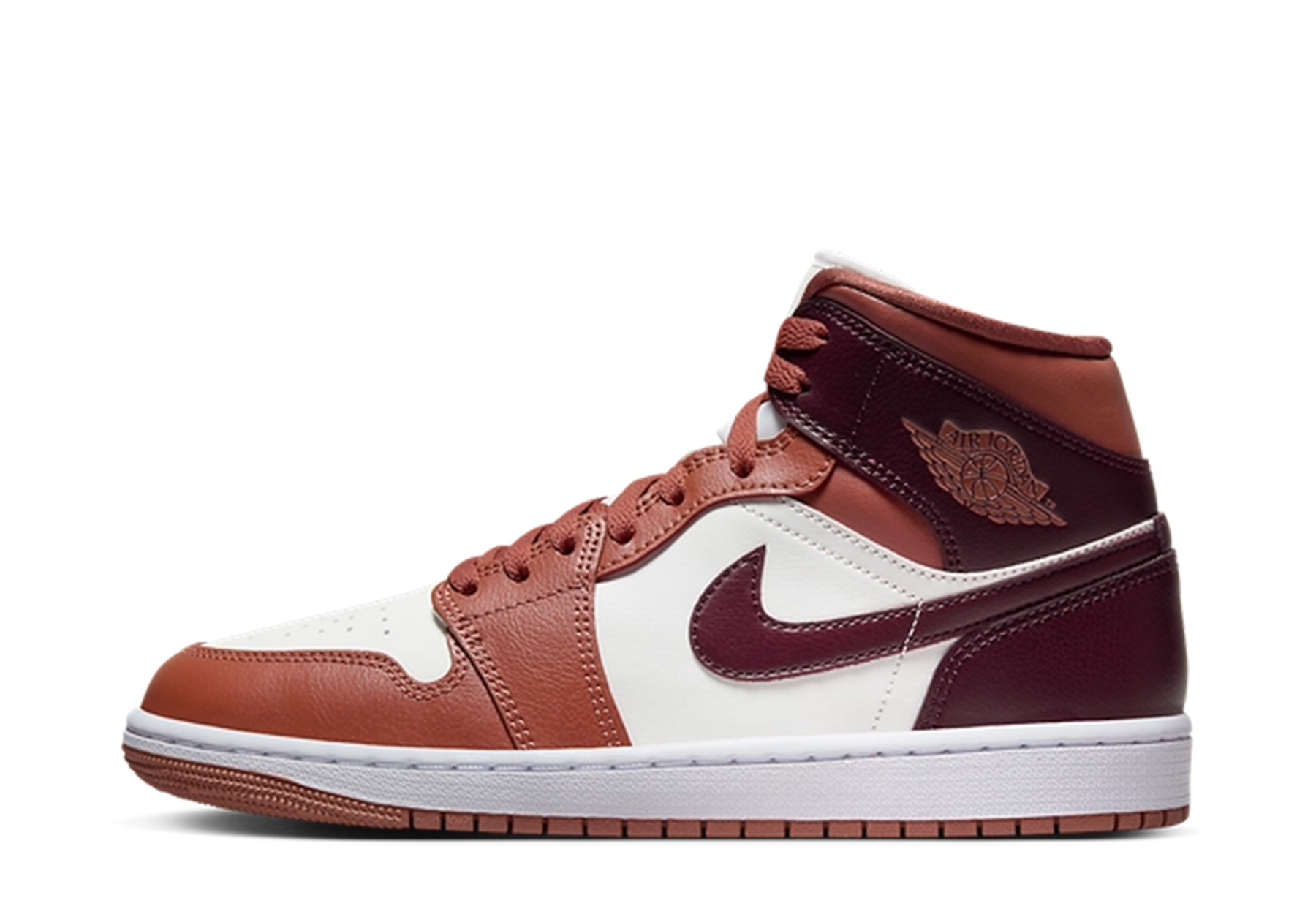 Air Jordan 1 Mid WMNS 'Dusty Peach' (2024) Dusty Peach/Night Maroon/Sail/White sneaker – authenticated on KLEKT