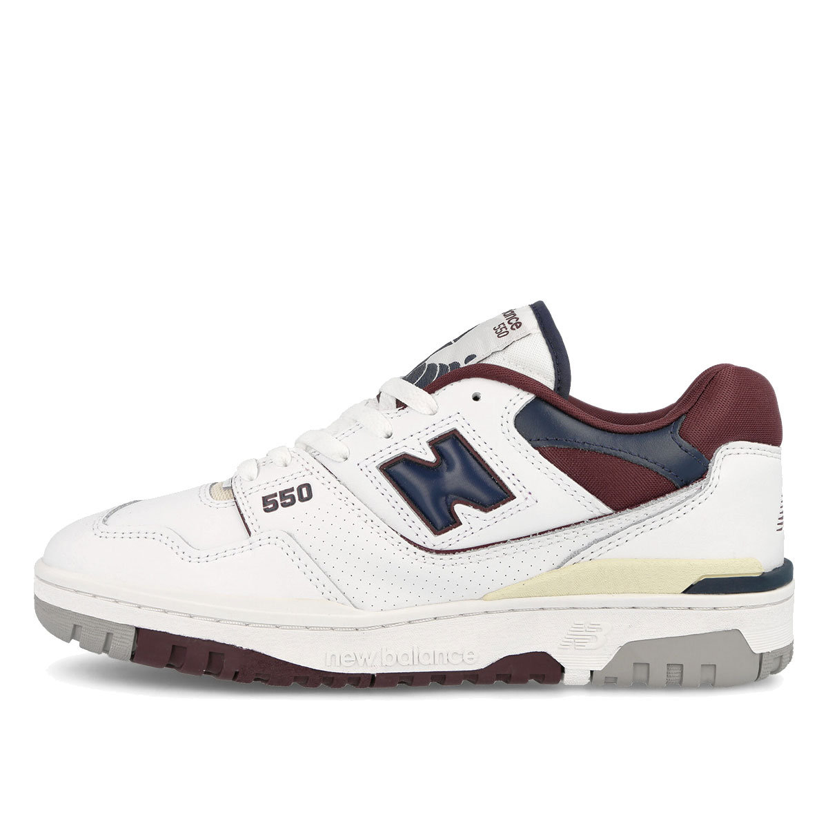New Balance 550 White Navy NB Burgundy sneaker – authenticated on KLEKT