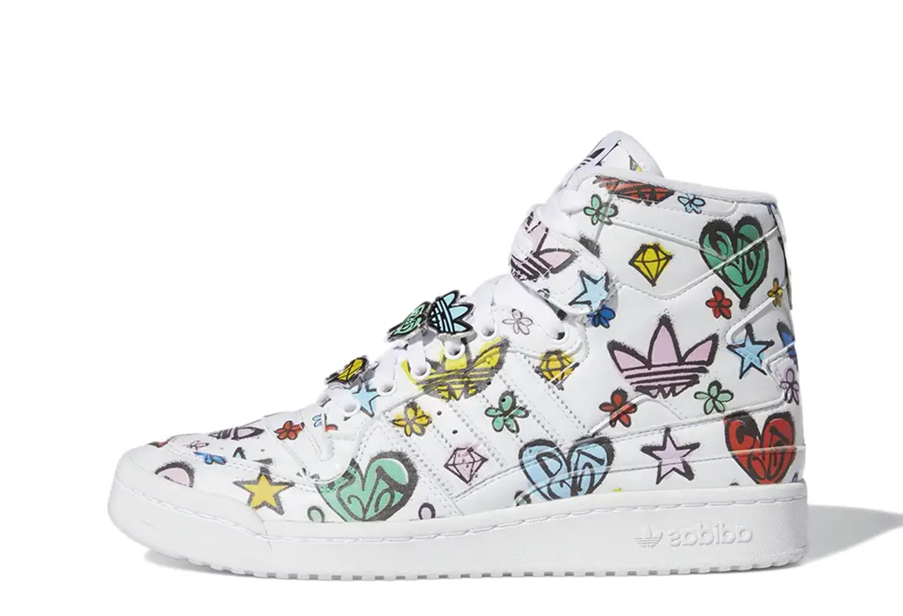 Adidas x Jeremy Scott Forum 84 High 'Graffiti' (2022) WHITE/MULTI sneaker – authenticated on KLEKT