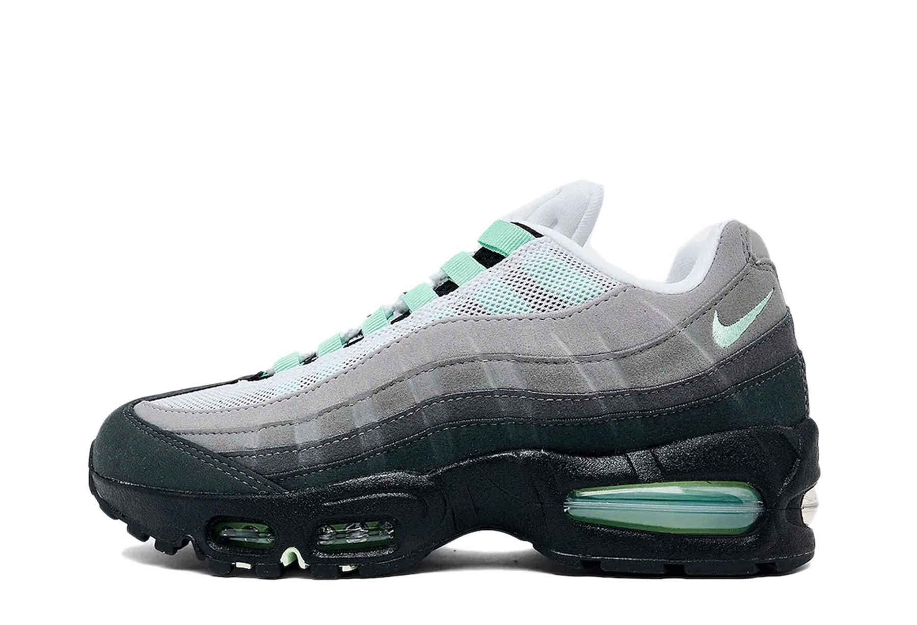 Nike Air Max 95 'Fresh Mint' (2026) Black/White/Medium Grey/Fresh Mint sneaker – authenticated on KLEKT